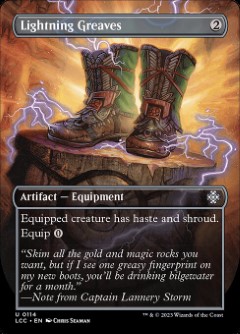 Lightning Greaves The Lost Caverns of Ixalan- Commander decks Alternate Art
